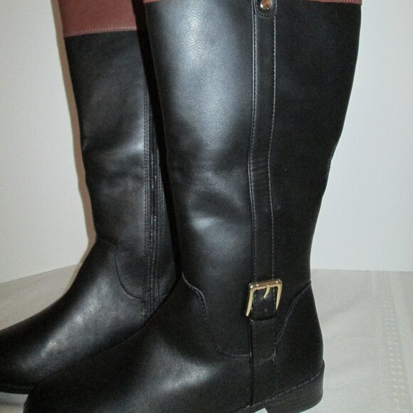 Karen Scott DiLiee Riding Boots 7W Wide Calf - Picture 9 of 9